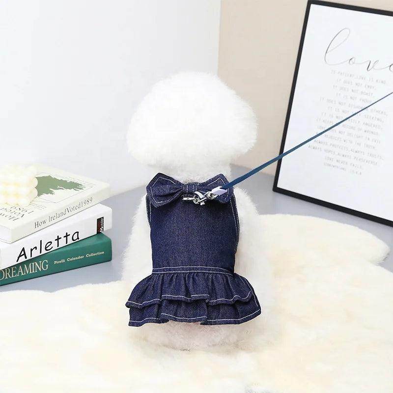 Fashion Denim Skirt Pet Harness For - Simply Petastic