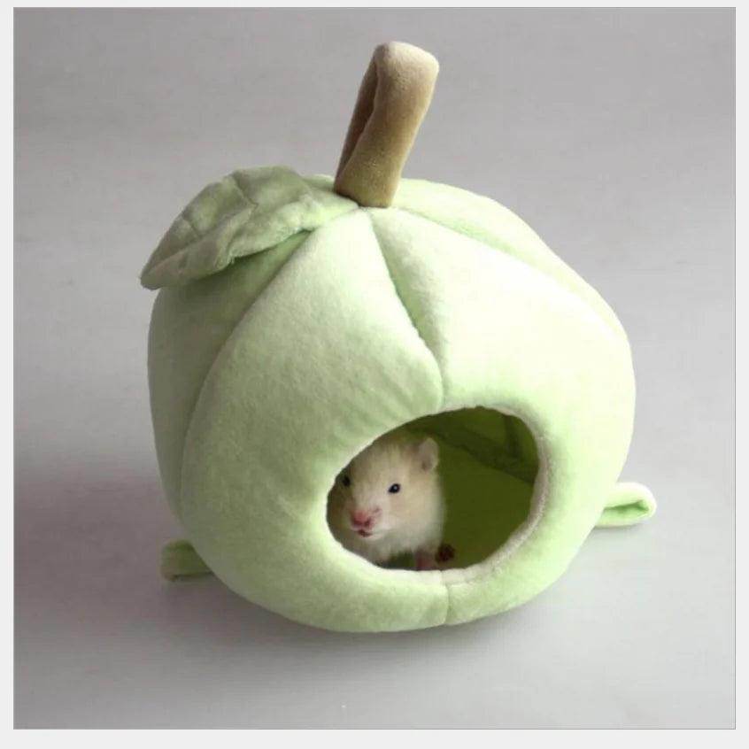 Winter Hanging Fruit House Novelty Pet Bed Hammock Soft Warm Nest for Hamster And Small Animals Cute And Cozy - Simply Petastic