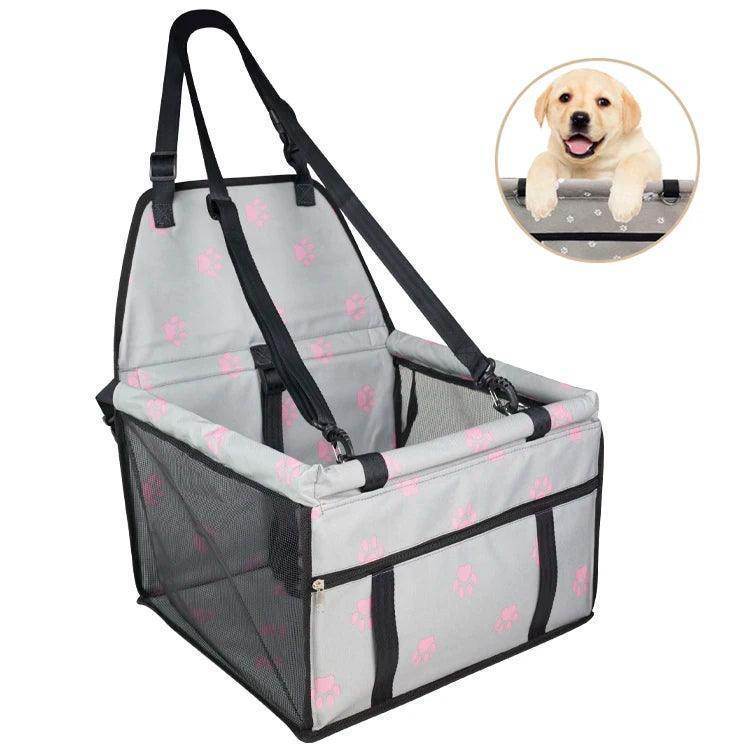 Waterproof Collapsible Folding Safety Sturdy Pet Puppy Dog Cat Car Booster Seat Safety Box Seat Belt - Simply Petastic