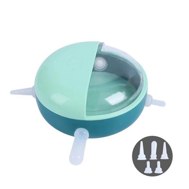 Silicone Puppy Kitten Feeder Nursing 180ml Milk Bowl With 4 Nipple Bionic Self Feeding Device for Baby Pet Prevent Milk - Simply Petastic
