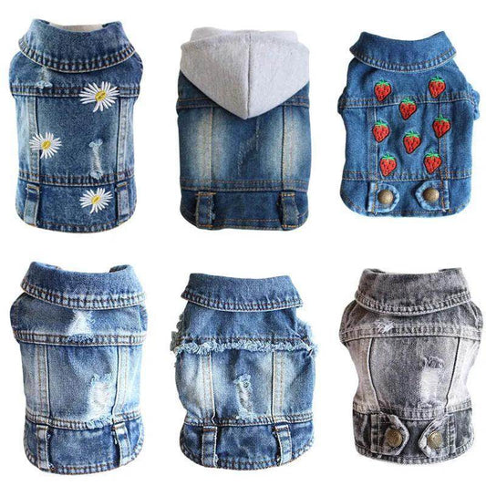 Cute denim dog jacket - Simply Petastic