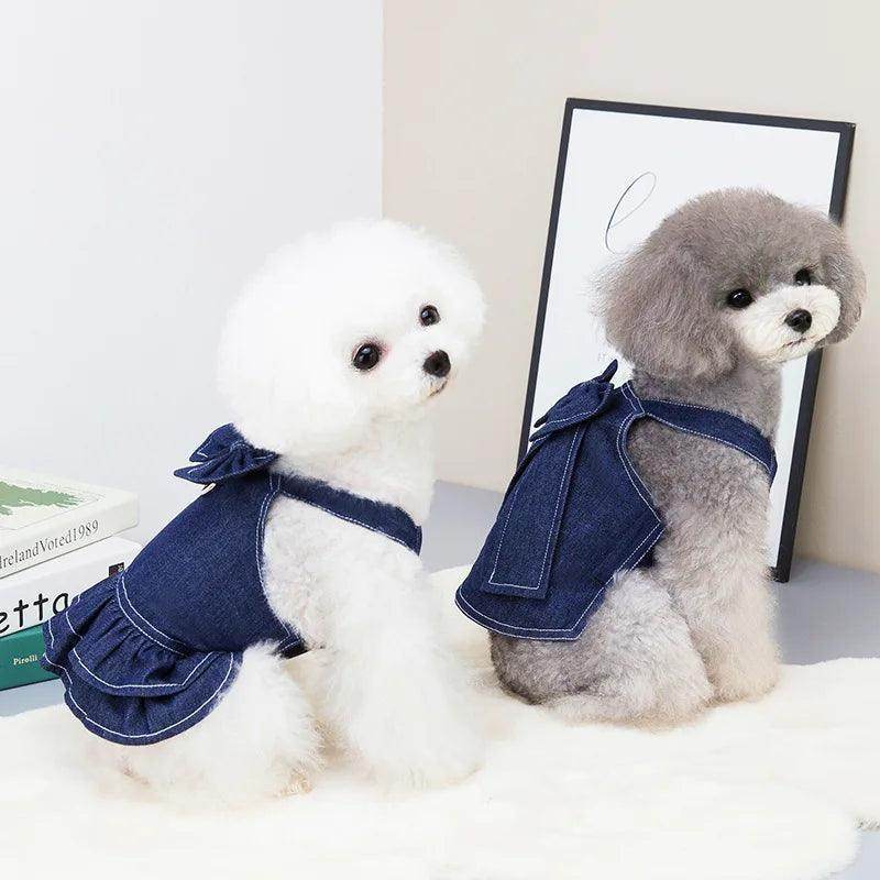 Fashion Denim Skirt Pet Harness For - Simply Petastic