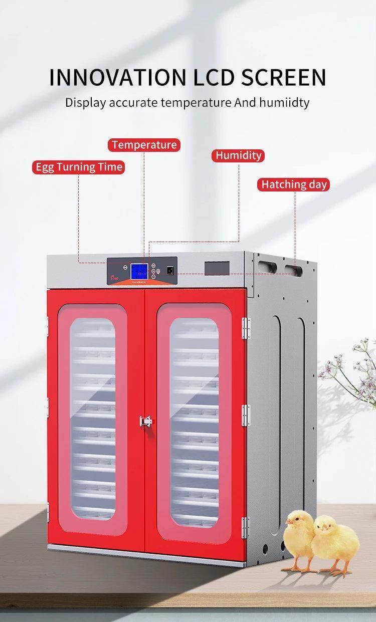 Fully Automatic Chicken Egg Incubator Hatchery Machine 1000 Eggs Incubator - Simply Petastic