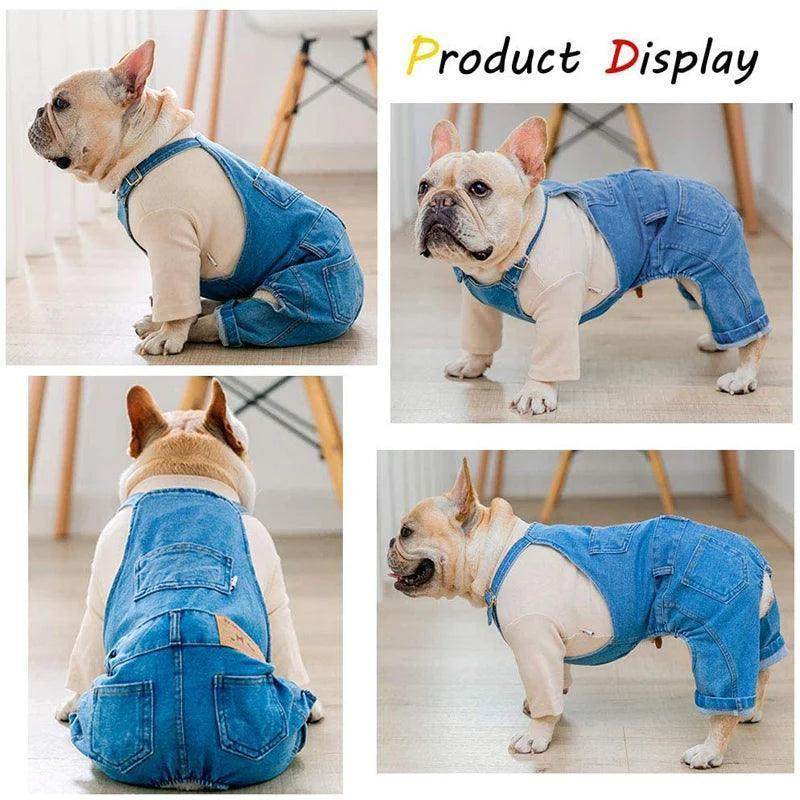 Fashion Pet Jean Overalls for Small Medium Dogs - Simply Petastic