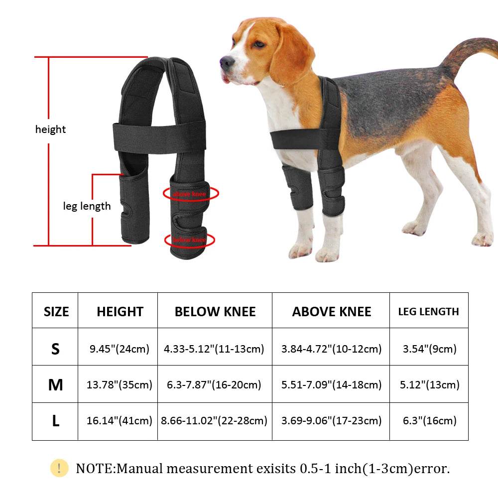 Dog Knee Brace Injuries Leg Brace Surgical Joint Wrap Dog Wounds Heals Canine Front Leg Arthritis Prevents Dogs Medical Supplies - Simply Petastic