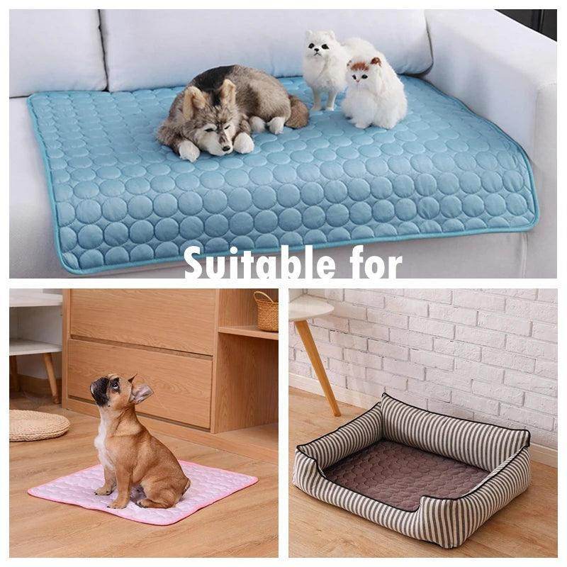 Dog Mat Cooling Summer Pad Mat For Dogs Cat Blanket Sofa Breathable Pet Dog Bed Summer Washable For Small Medium Large Dogs Car - Simply Petastic