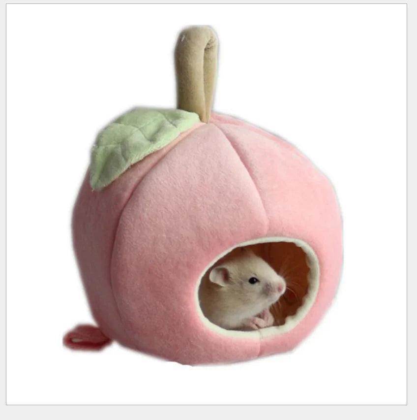 Winter Hanging Fruit House Novelty Pet Bed Hammock Soft Warm Nest for Hamster And Small Animals Cute And Cozy - Simply Petastic