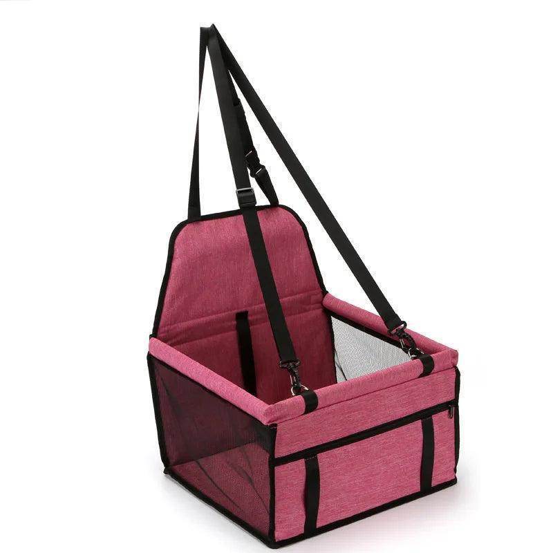 Waterproof Collapsible Folding Safety Sturdy Pet Puppy Dog Cat Car Booster Seat Safety Box Seat Belt - Simply Petastic