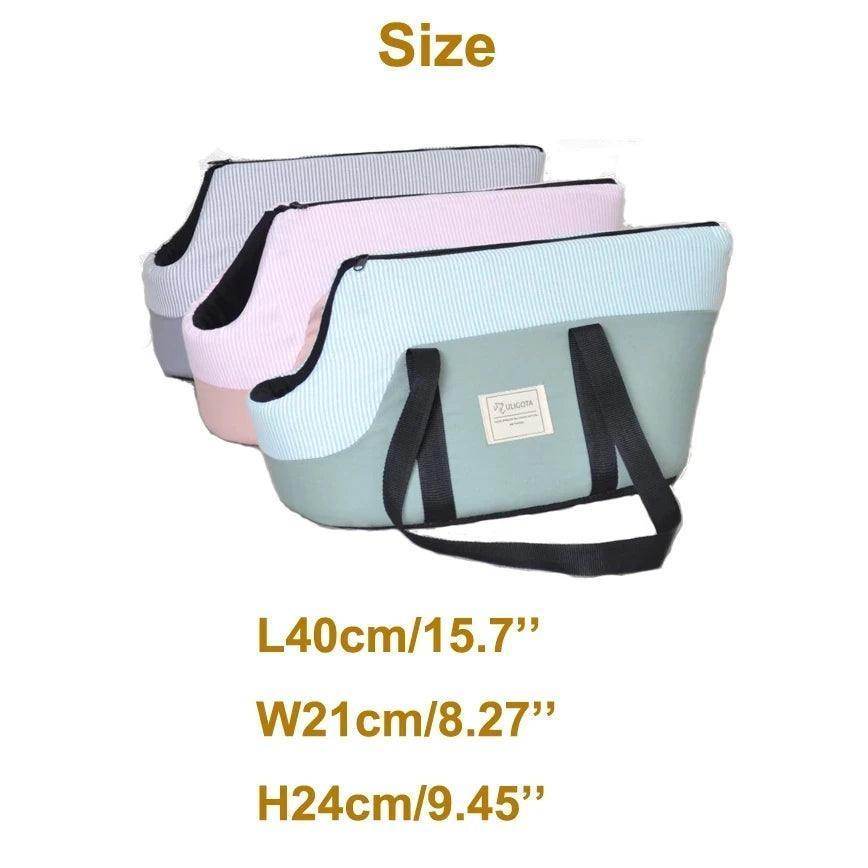 Foldable Travel Outdoor Dog Cat Carrier Bag Portable Breathable Pet Handbag Puppy Tote Slings Front Bags Satchel - Simply Petastic