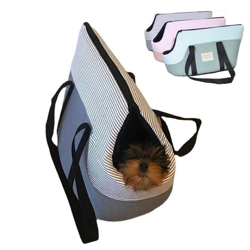 Foldable Travel Outdoor Dog Cat Carrier Bag Portable Breathable Pet Handbag Puppy Tote Slings Front Bags Satchel - Simply Petastic