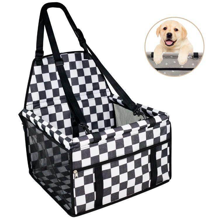 Waterproof Collapsible Folding Safety Sturdy Pet Puppy Dog Cat Car Booster Seat Safety Box Seat Belt - Simply Petastic