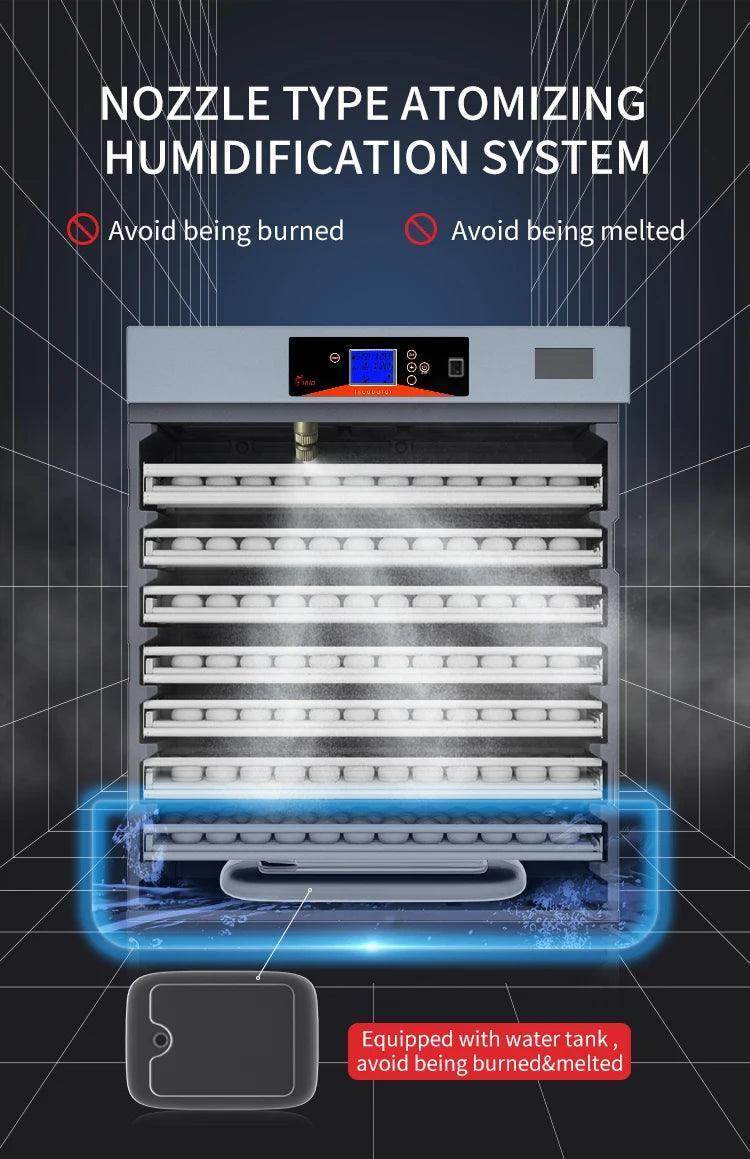 Fully Automatic Chicken Egg Incubator Hatchery Machine 1000 Eggs Incubator - Simply Petastic