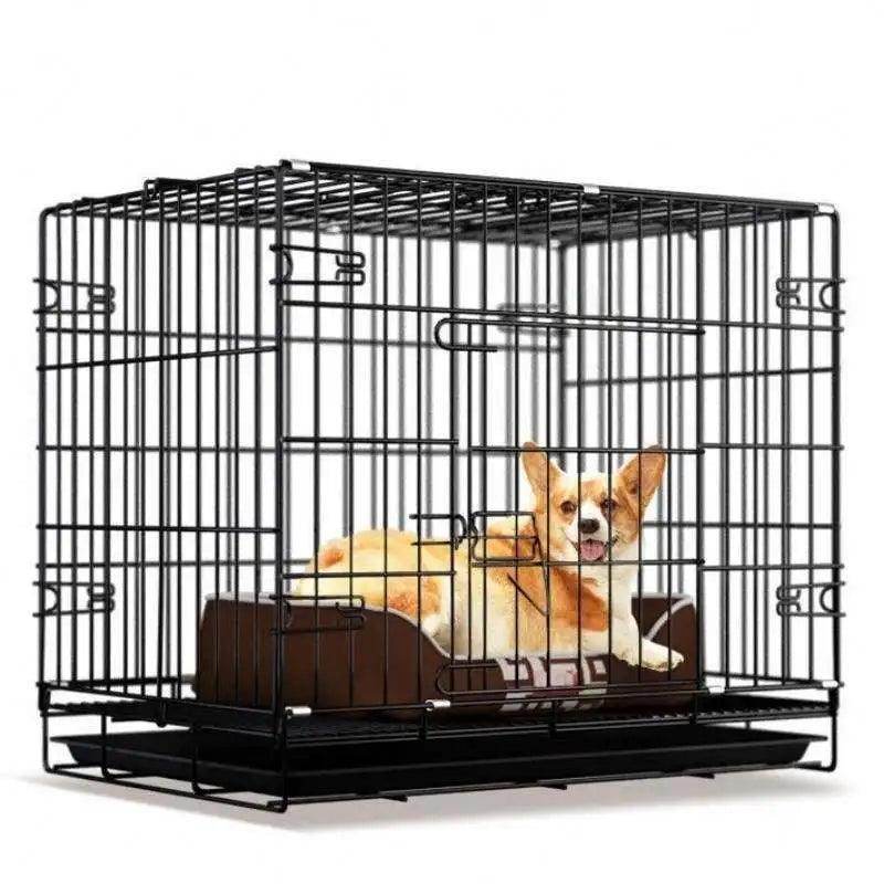 Real Fort Foldable Steel Wire Mesh Cage Popular Products Crate Dog Kennel for Outdoor - Simply Petastic