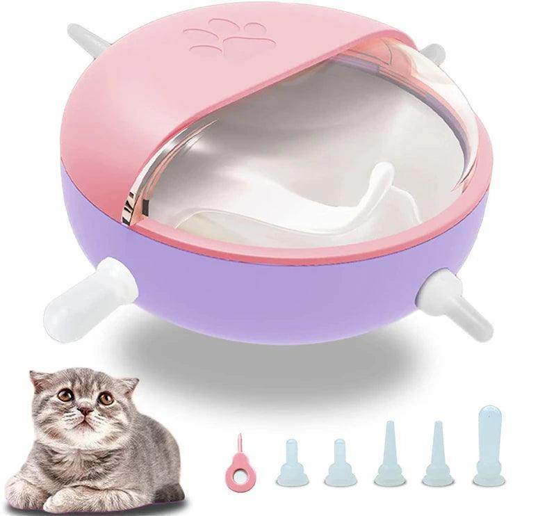 Silicone Puppy Kitten Feeder Nursing 180ml Milk Bowl With 4 Nipple Bionic Self Feeding Device for Baby Pet Prevent Milk - Simply Petastic