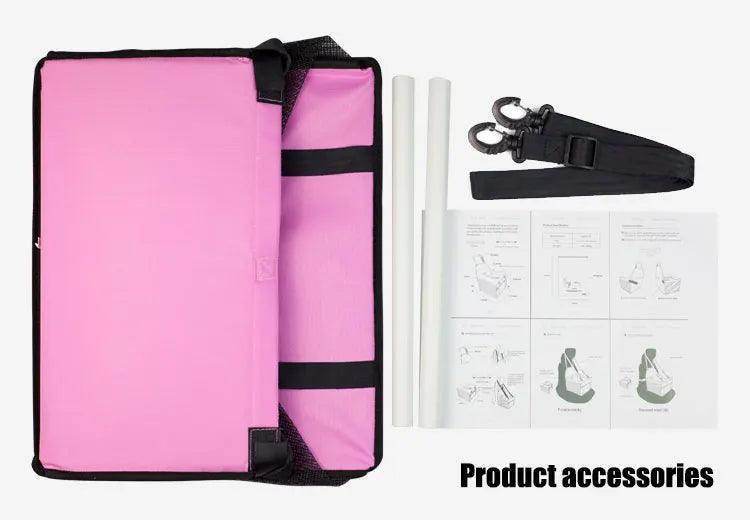 Waterproof Collapsible Folding Safety Sturdy Pet Puppy Dog Cat Car Booster Seat Safety Box Seat Belt - Simply Petastic