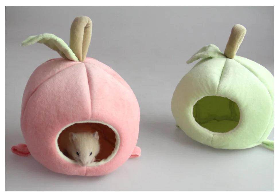 Winter Hanging Fruit House Novelty Pet Bed Hammock Soft Warm Nest for Hamster And Small Animals Cute And Cozy - Simply Petastic