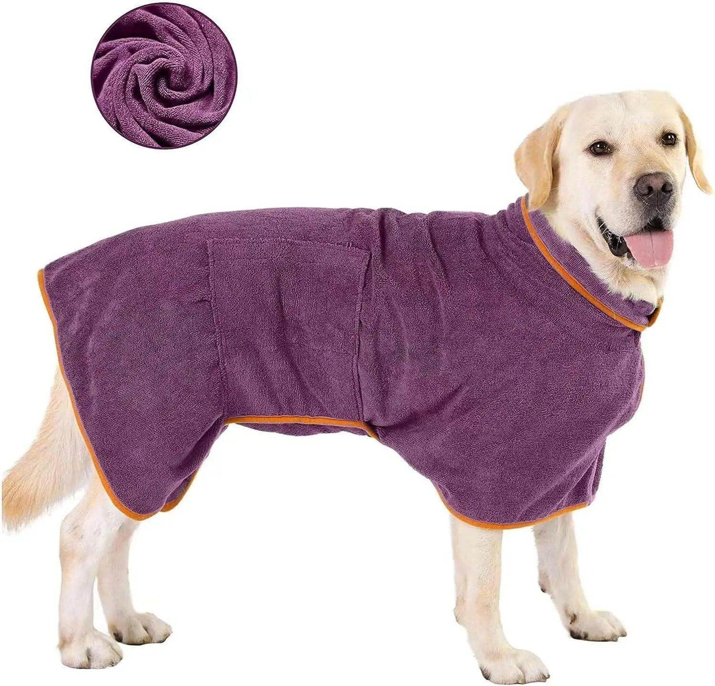 ATUBAN Dog Drying Robe, - Simply Petastic