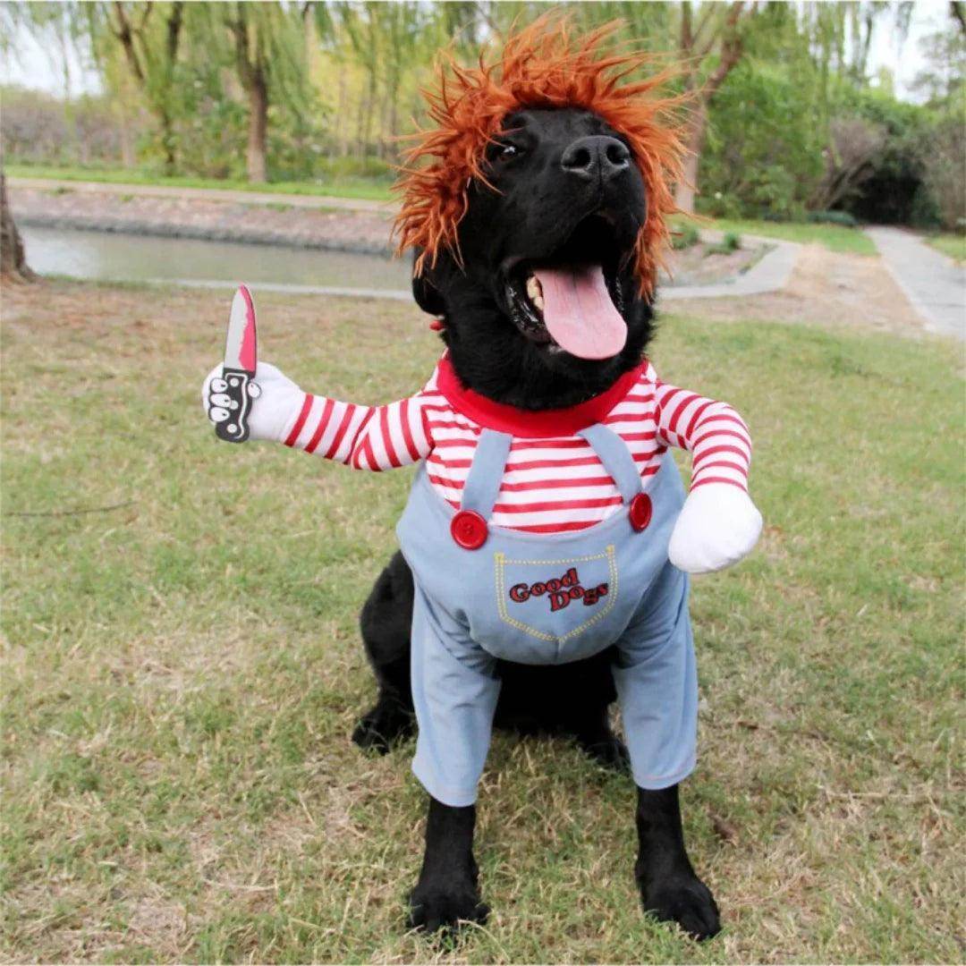 Chucky Deadly Doll cotume for dog and cats - Simply Petastic