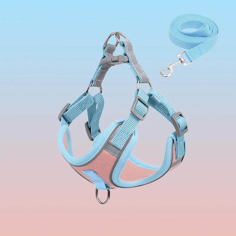 Adjustable Breathable Pet Harness And Leash Set - Simply Petastic