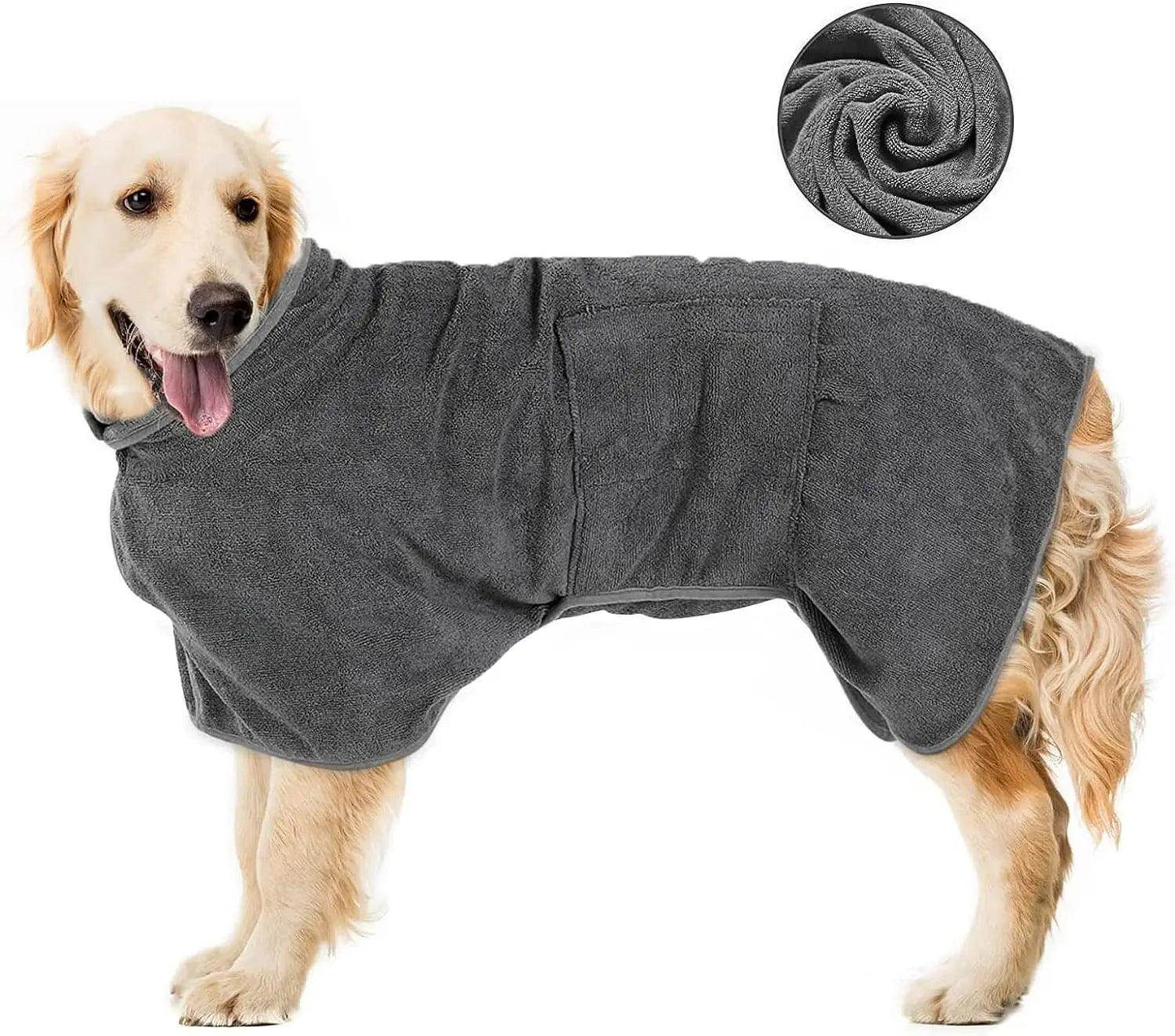 ATUBAN Dog Drying Robe, - Simply Petastic