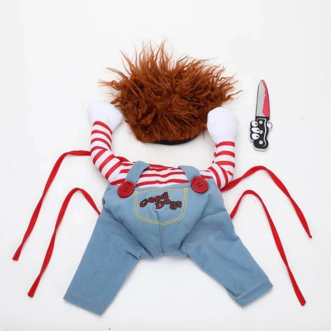Chucky Deadly Doll cotume for dog and cats - Simply Petastic