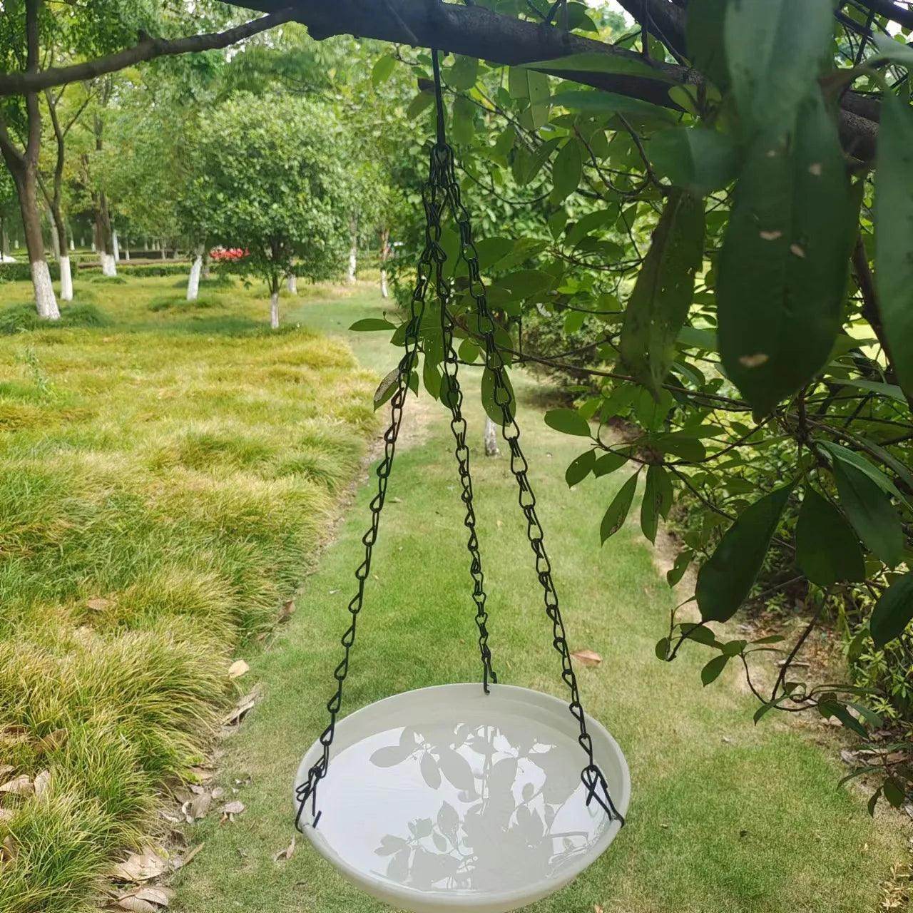 Hanging Bird Feeder Outdoor Bath Tray Bird Water Drinker Outdoor Feeder Garden Yard Decoration Plastic Bird Feeder Pet Supplies - Simply Petastic