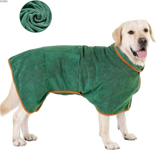 ATUBAN Dog Drying Robe, - Simply Petastic