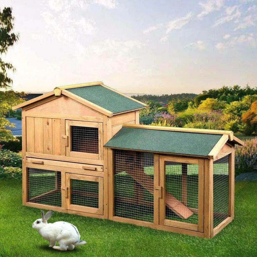 61" Wooden Chicken Coop - Simply Petastic