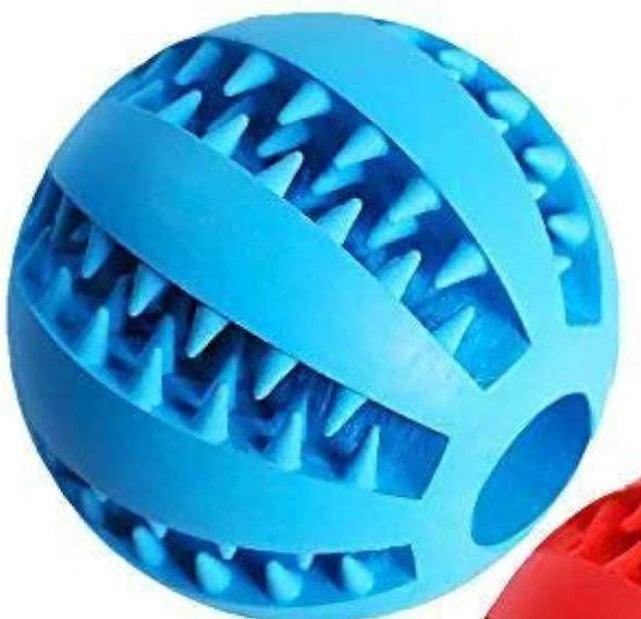 2pc Treat Feeder Tooth Cleaning Bite Resistant Rubber Chew Ball Toy - Simply Petastic