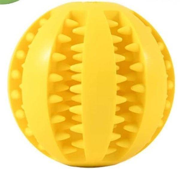 2pc Treat Feeder Tooth Cleaning Bite Resistant Rubber Chew Ball Toy - Simply Petastic