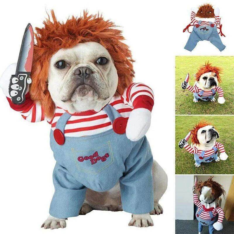 Chucky Deadly Doll cotume for dog and cats - Simply Petastic