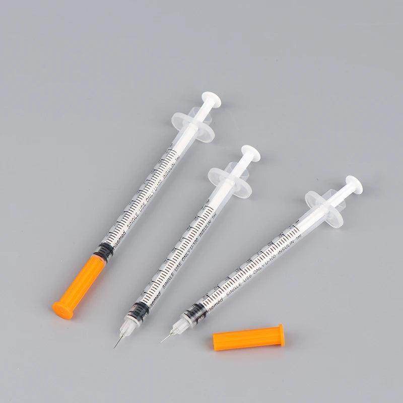 10pcs 1ml Disposable Plastic Veterinary Syringe With Needles For Pet Farm Animal Cat Dog Pig Cattle Sheep Horses - Simply Petastic