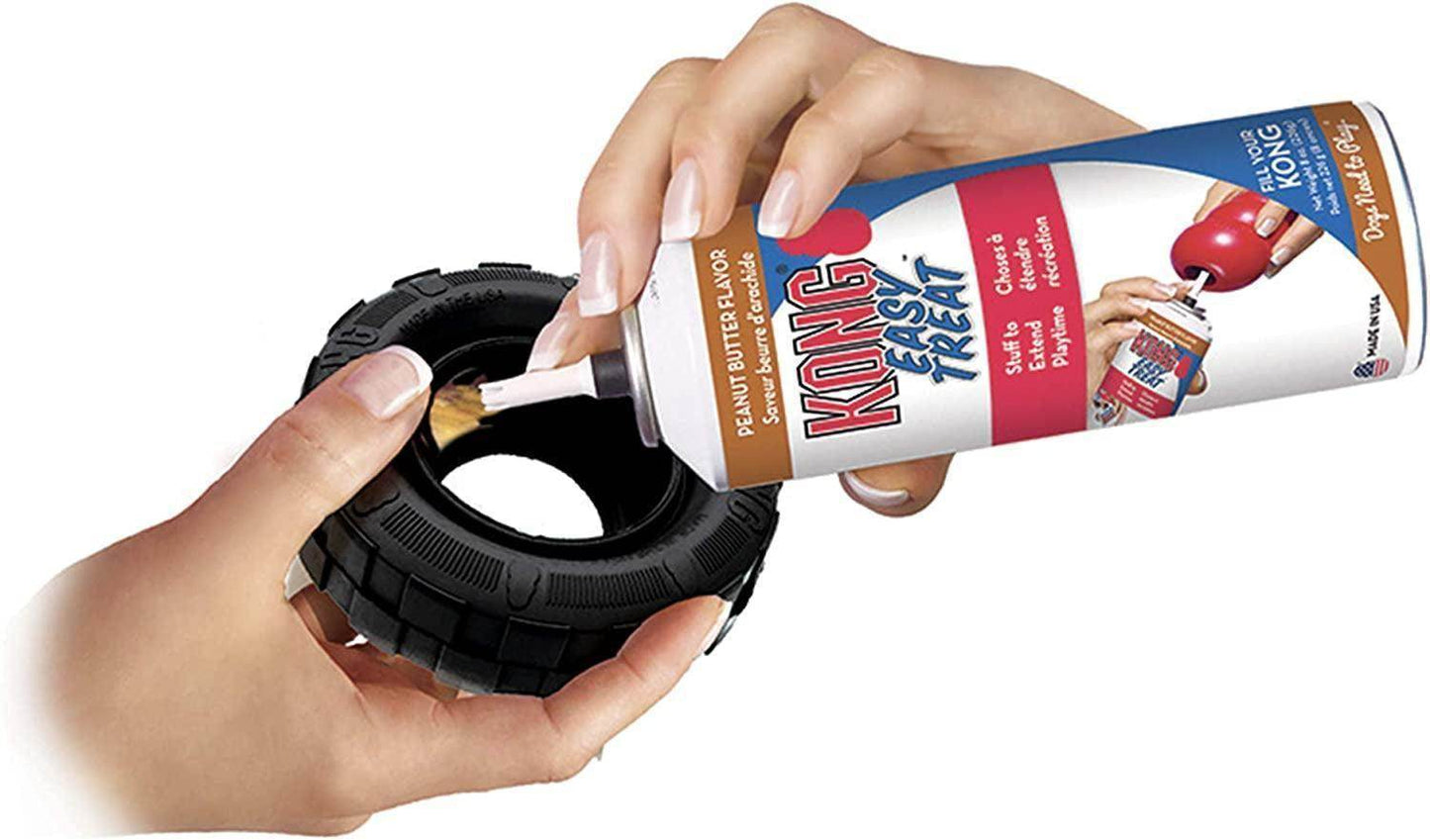 - Tires - Durable Rubber Chew Toy and Treat Dispenser for Power Chewers - for Medium/Large Dogs - Simply Petastic