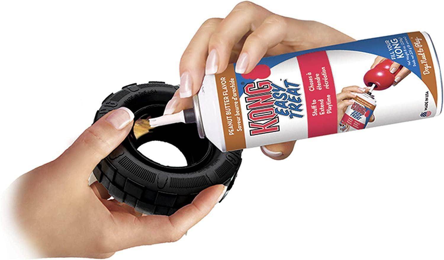 - Tires - Durable Rubber Chew Toy and Treat Dispenser for Power Chewers - for Medium/Large Dogs - Simply Petastic