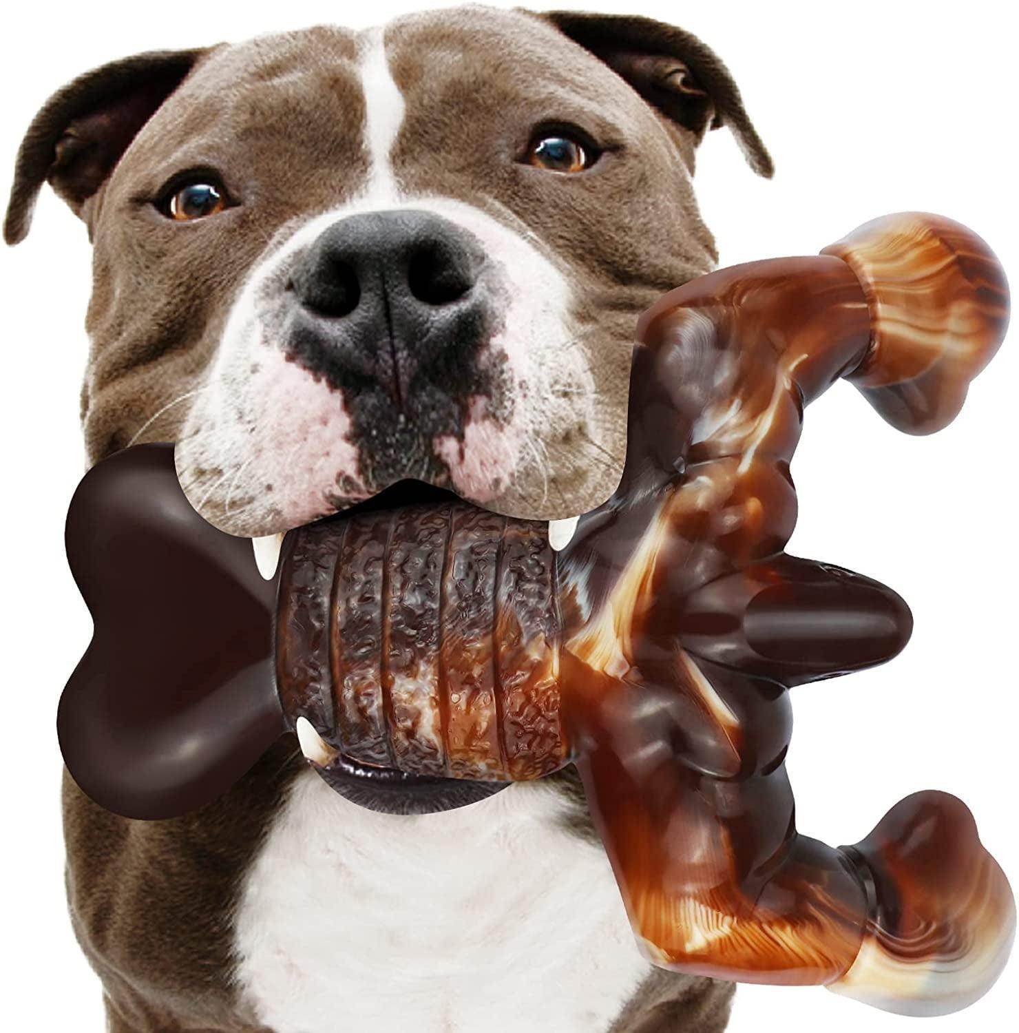 Indestructible Dog Chew Toys for Aggressive Chewers, Bacon Flavored - Simply Petastic