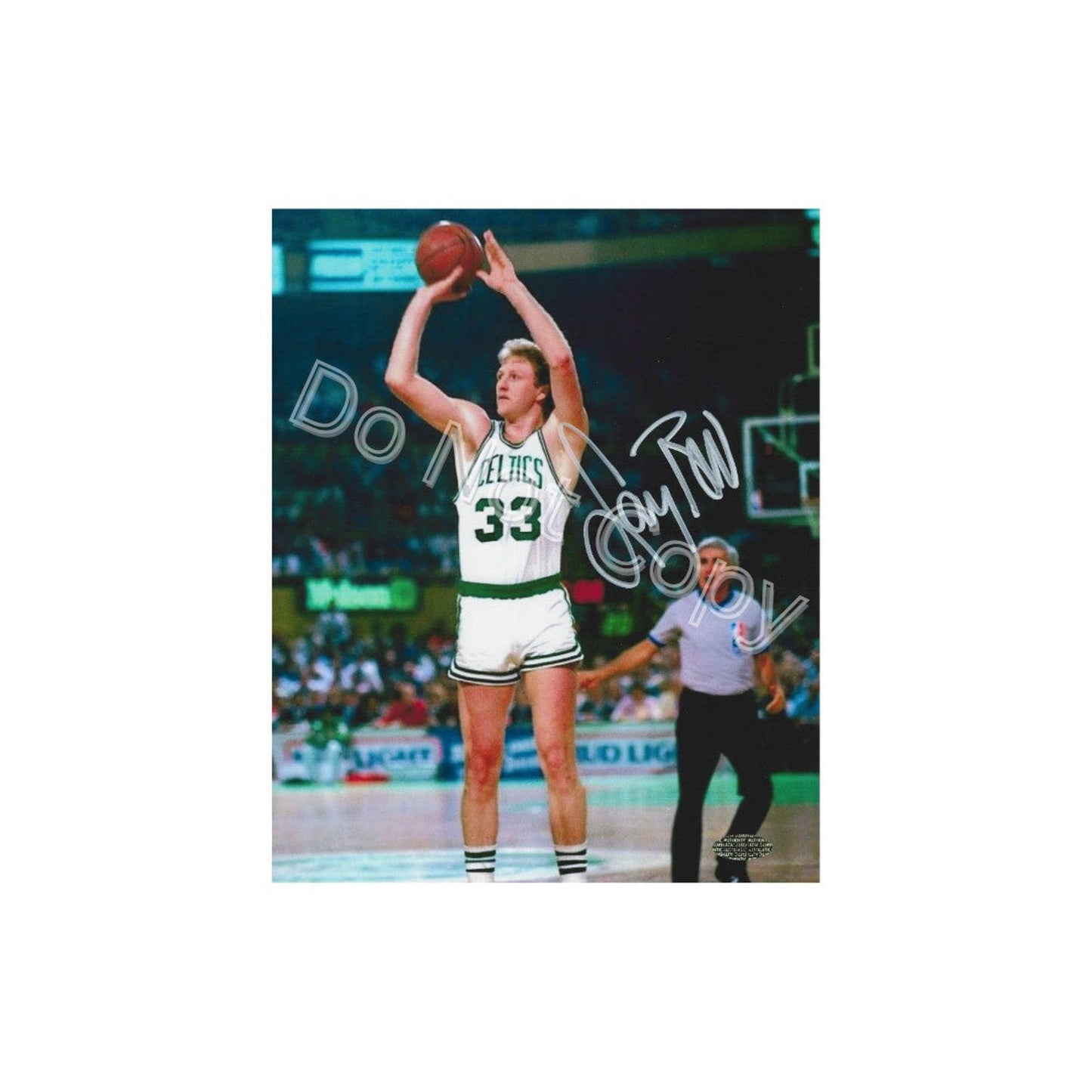 LARRY BIRD SIGNED BOSTON CELTICS 8X10 Art PRINT   No Frame