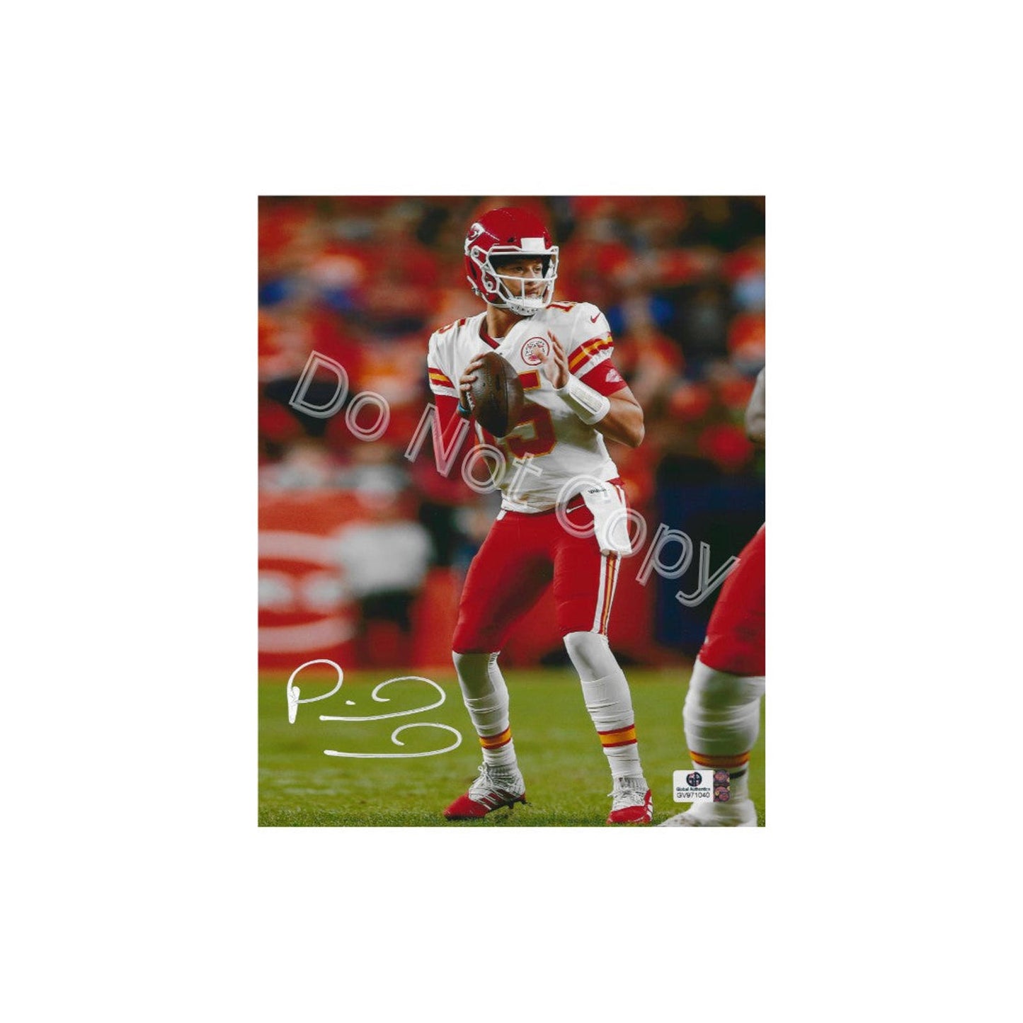 Patrick Mahomes Kansas City Chiefs Autographed 8x10 Photo Art Print w frame C