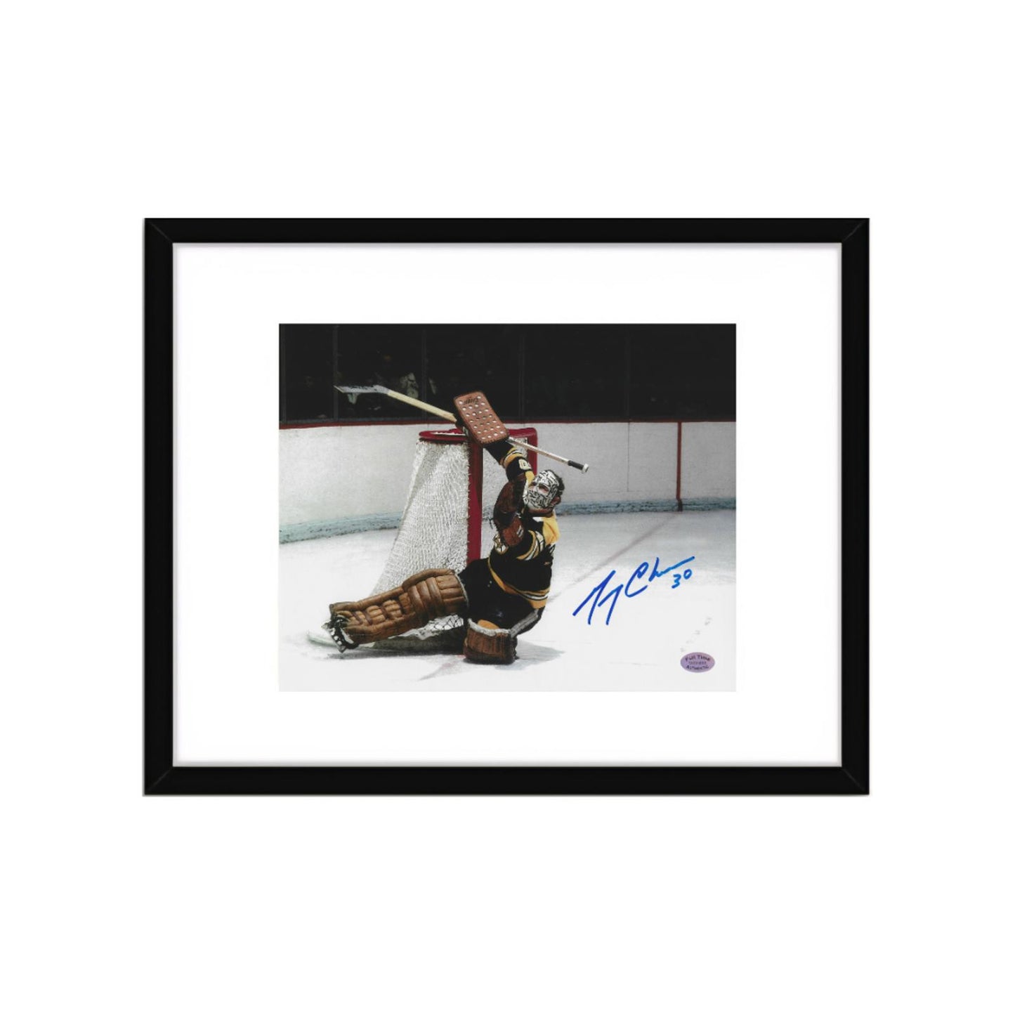 Gerry Cheevers Boston Bruins Autographed 8x10 Photo Art Print   No Frame