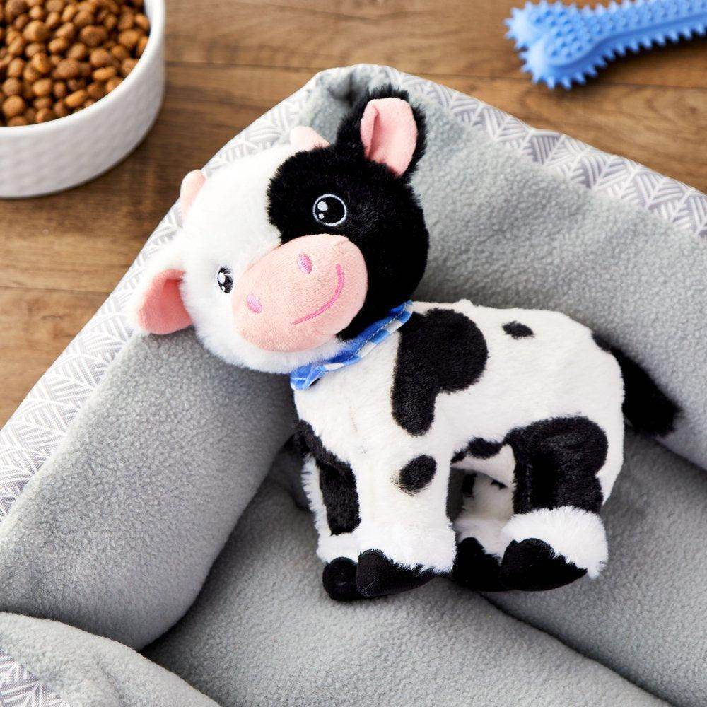 Plush Cow Dog Toy, Chew Level 3, Recycle Stuffing - Simply Petastic