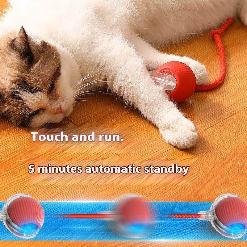 Smart Cat Ball: Fast Rolling Toy with Tail Accessory - Simply Petastic