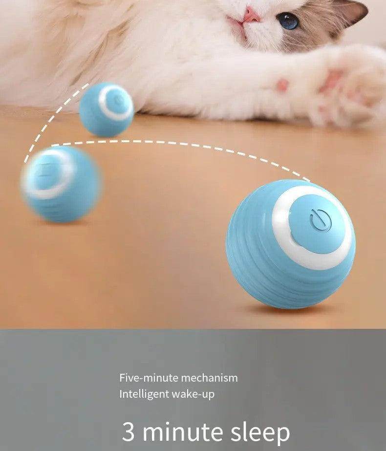 USB Rechargeable Automatic Rolling Smart Cat Ball - Simply Petastic