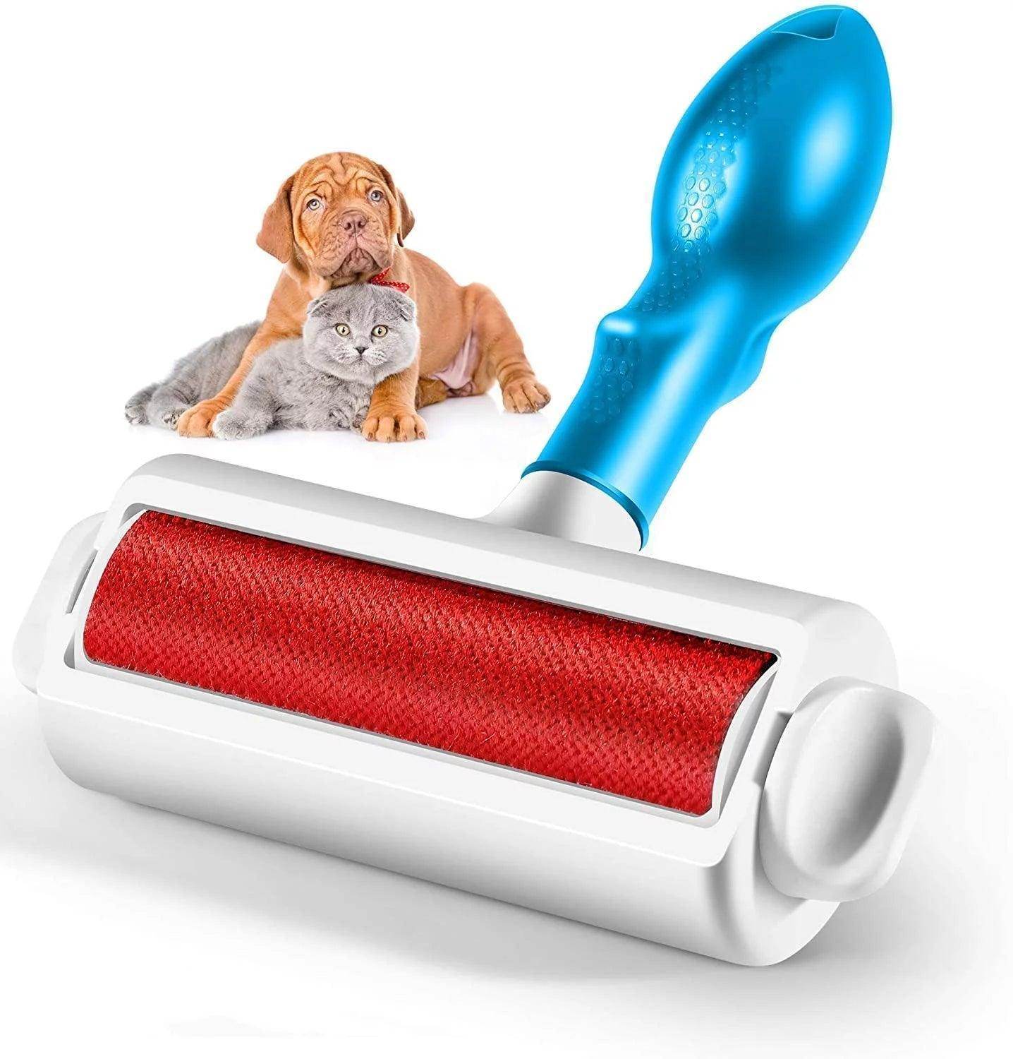 Pet Hair Cleaner Reusable Cat & Dog Hair Remover for Furniture Couch Carpet Car Seats Resolve Pet Hair, Gray/White Random - Simply Petastic