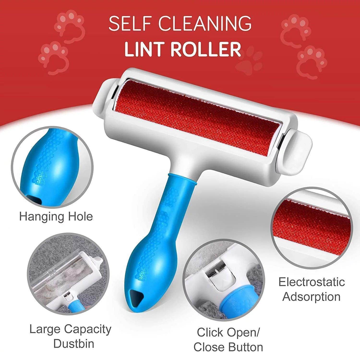 Pet Hair Cleaner Reusable Cat & Dog Hair Remover for Furniture Couch Carpet Car Seats Resolve Pet Hair, Gray/White Random - Simply Petastic