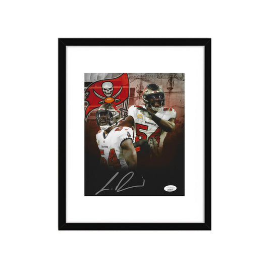 Lavonte David Tampa Bay Buccaneers Autographed 8x10 Photo Art Print W/ Frame