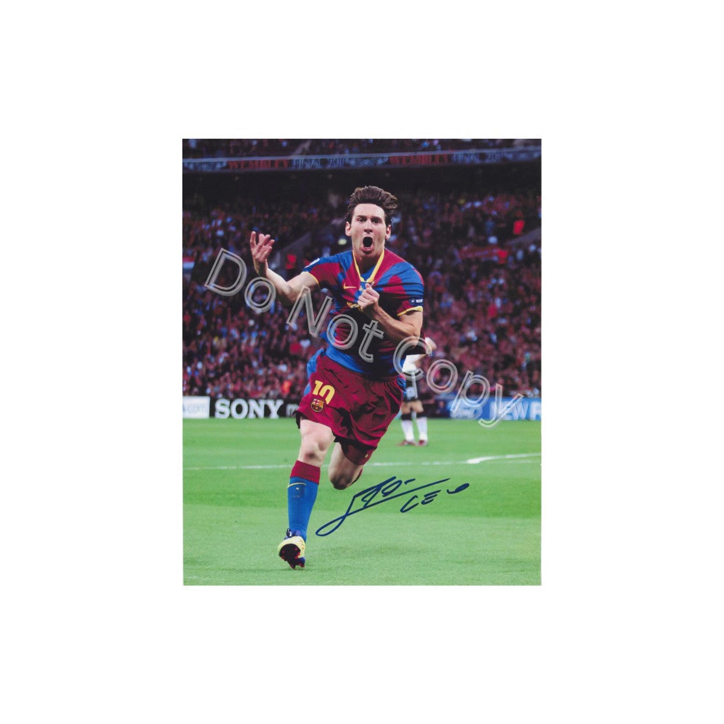 Lionel Messi Autographed 8x10 Photo Art Print   No Frame