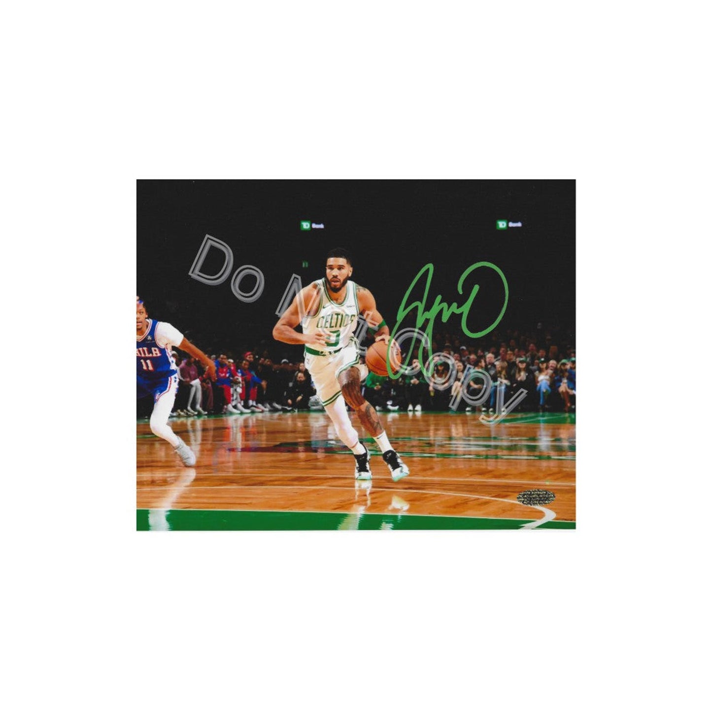 Jayson Tatum Boston Celtics autographed 8x10 Art Print   No Frame