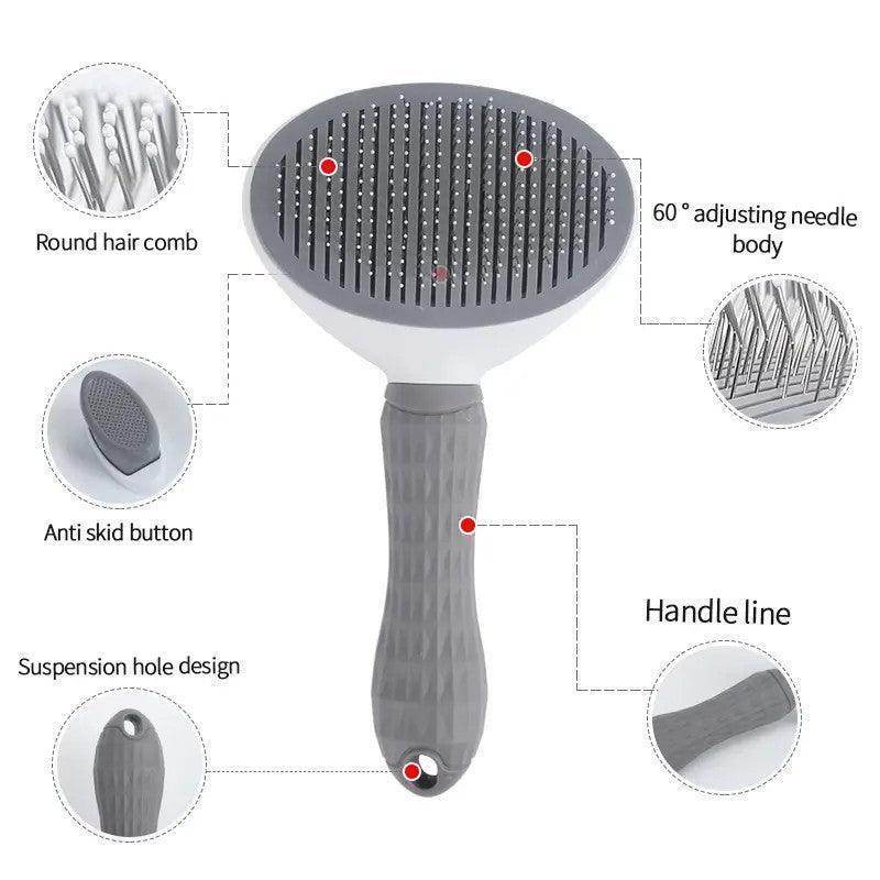 Ergonomic Brush for Effortless Pet Grooming - Simply Petastic