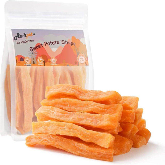 Sweet Potato Dog Treats, Skinless Sweet Potato Chews for Dogs, 11Oz - Simply Petastic
