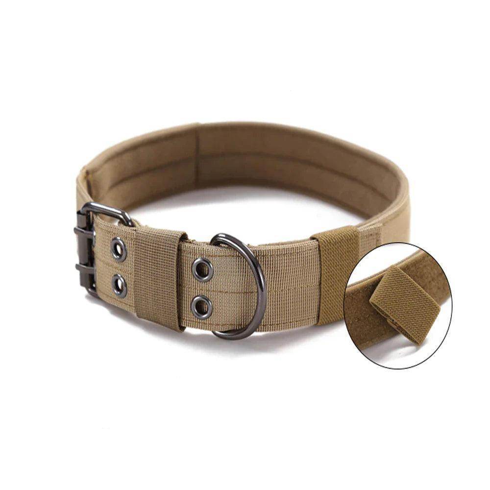2" Wide Tactical Heavy Duty Nylon Large Dog Collar K9 Military with Metal Buckle - Simply Petastic
