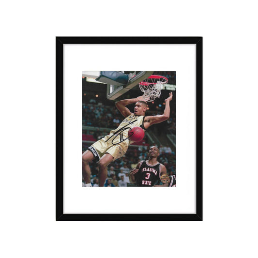 TIM DUNCAN SIGNED 8X10 PHOTO Art Print W/ Frame